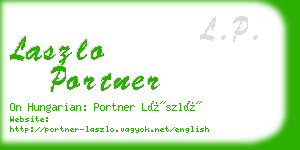 laszlo portner business card